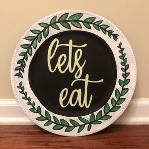 Let’s eat plate decor